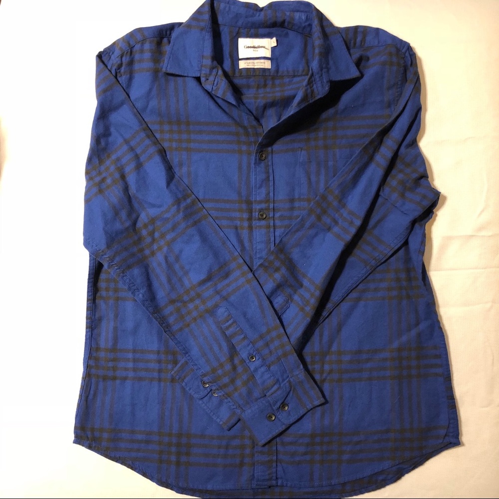 Black and Blue Flannel Shirt